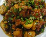 A picture of step 17 of A Chef's Recipe for Chinese-style Chestnut and Chicken Stir-fry with Star Anise.