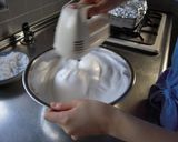 A picture of step 10 of Castella Made in a Newspaper Mold.