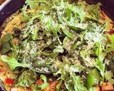 A picture of step 6 of Creamy Rigatoni with Basil Pesto & Prosciutto.