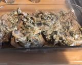 A picture of step 9 of Baked Pork Chops with Shallots, Cream, and Mushrooms.