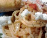 A picture of step 13 of Bruschetta Spaghetti.