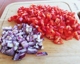 Foto del paso 1 de la receta: Discos de calabacín con chutney de pimiento rojo