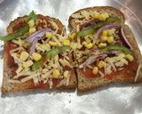 A picture of step 4 of BrownbreadPizza#themechallenge.