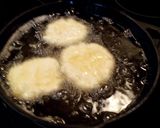 A picture of step 3 of Sunshine's fried biscuits.