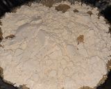 A picture of step 1 of Shahi Beson Halwa.