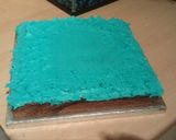 A picture of step 2 of Vickys Pirate Galleon Cake!.