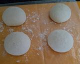 A picture of step 8 of Sourdough bun.