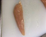A picture of step 1 of How To Easily Remove the Sinew from Chicken Tenders.