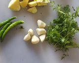 A picture of step 1 of Mango mint chutney.