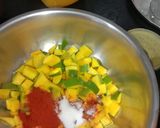 A picture of step 3 of Mango pickle.