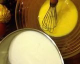 A picture of step 3 of Caramel Pumpkin Flan.