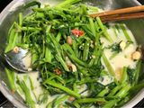 剁椒蒜味腐乳空心菜/水油炒三分鐘料理