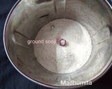 A picture of step 1 of Semolina chocolate Cake.