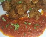 A picture of step 4 of Tomatoes chutney with fry fish.
