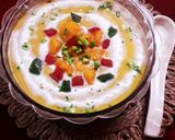 मैंगो कस्टर्ड विद वनीला क्रीम (Mango custard with vanilla cream recipe in hindi) रेसिपी चरण 8 फोटो