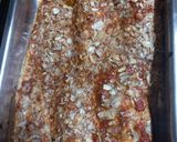 A picture of step 4 of Hake with Pesto and mixed Nut flakes.