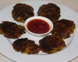 A picture of step 5 of Quinoa-mung veggie cutlets.