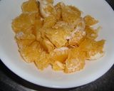 A picture of step 1 of Easy Sweet Summer Orange Jelly in the Microwave.