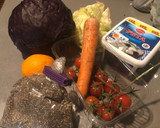 Foto del paso 1 de la receta: Ensalada de col, naranja y queso