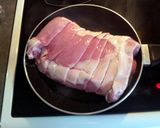 A picture of step 1 of Portuguese inspired crock pot pork.