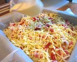 A picture of step 8 of Zwiebelkuchen -- Savory Onion Cake for Autumn.