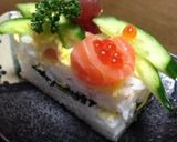 A picture of step 4 of Easy Sushi Cake for Doll's Day.