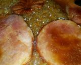 A picture of step 1 of Pan fried Glazed ham.
