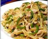 A picture of step 5 of Frugal Cooking! Ginger Pork Stir-Fry with Plenty of Bean Sprouts.