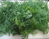 Carrot Tops and Shrimp Kakiage Fritters