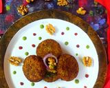 A picture of step 6 of Walnut Cauliflower Tikki.