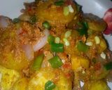A picture of step 4 of Stir-fry sweet potato.