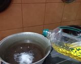 Foto langkah ke 1 dari resep Tumis Jantung Pisang & Ikan Teri.