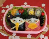A picture of step 13 of Doll Festival Charaben Hina Doll Rice Balls.