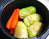 A picture of step 3 of Stuffed Cabbage with Egg.