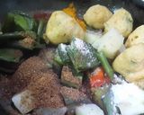 A picture of step 2 of Flatbeans & Eggplant Curry.