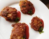 A picture of step 2 of Schezwan Cabbage Fritters.