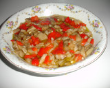 Foto del paso 6 de la receta: Espencat de pimientos rojos, berenjenas y bacalao