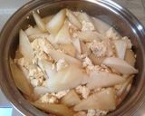 A picture of step 9 of Kenchin Simmered Daikon Radish and Firm Tofu.