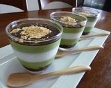 A picture of step 8 of Anko and Matcha Cream Bavarois.