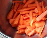A picture of step 1 of Carrot Fries.