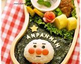 A picture of step 5 of Finger Puppet Like Anpanman Character Bento.