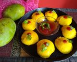 A picture of step 6 of Mango paneer idly.