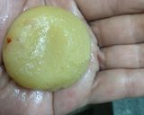A picture of step 8 of Stuffed Badam kalash.