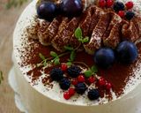 A picture of step 8 of Decorated Cafe Mocha Cake.