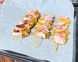 Φωτογραφία βήματος 7 της συνταγής Σουβλάκι bbq κοτομπέικον τραγανό