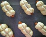 A picture of step 8 of Cheese Wiener Sausage Buns.