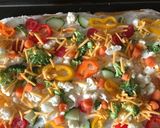 A picture of step 7 of Fresh Veggie Pizza.