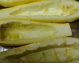 A picture of step 3 of Yellow squash boats.
