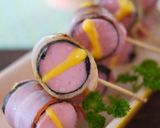 A picture of step 9 of Fish Sausage Nori Seaweed Bacon Rolls.