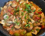 Фото кроку 10 до Куряча грудка з вершками та овочами.
